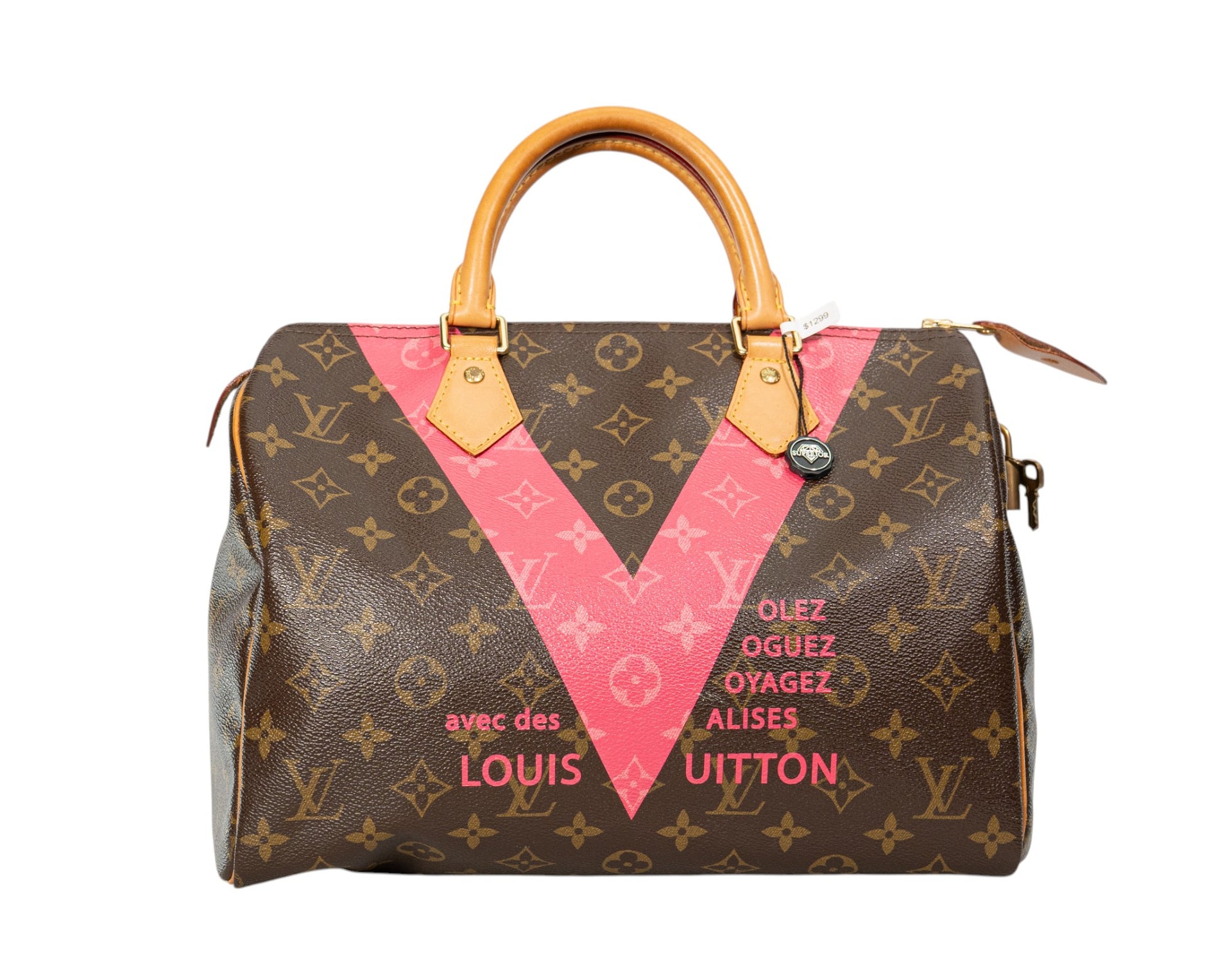 Louis Vuitton Speedy 30 Monogram V Pink Grenade