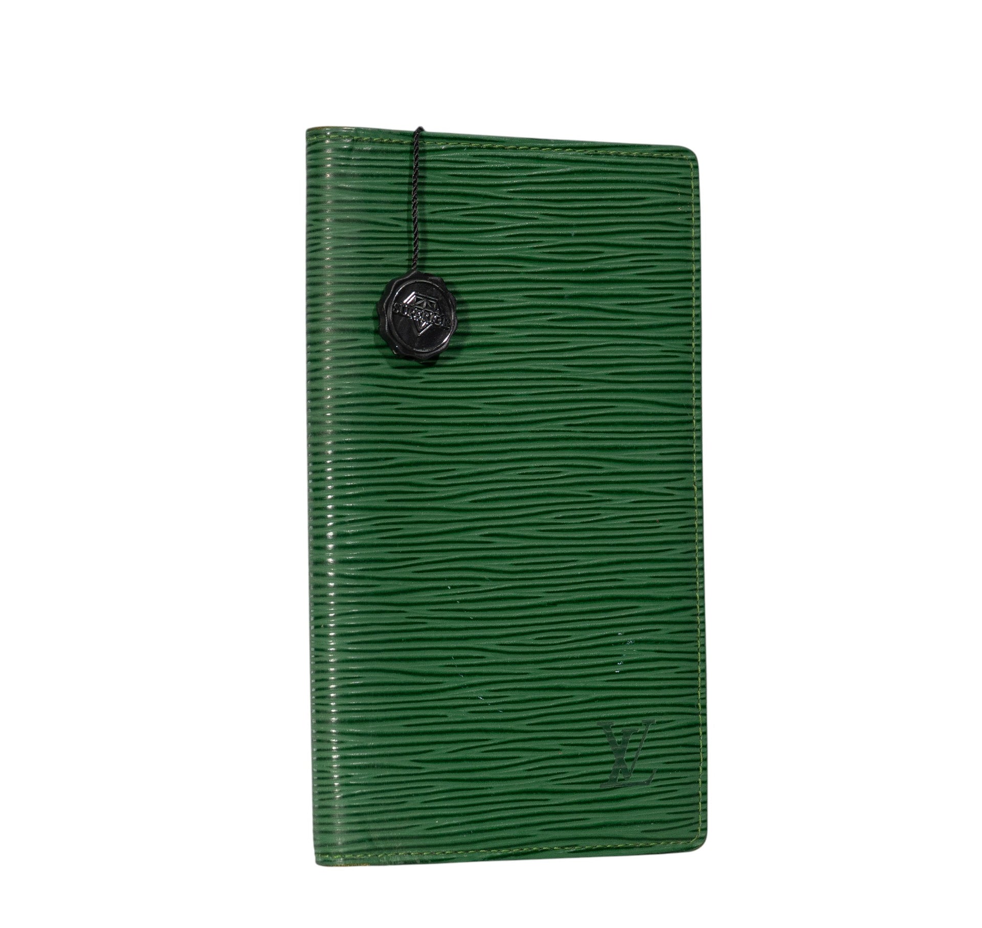 Louis Vuitton Green Epi Leather Vintage Checkbook