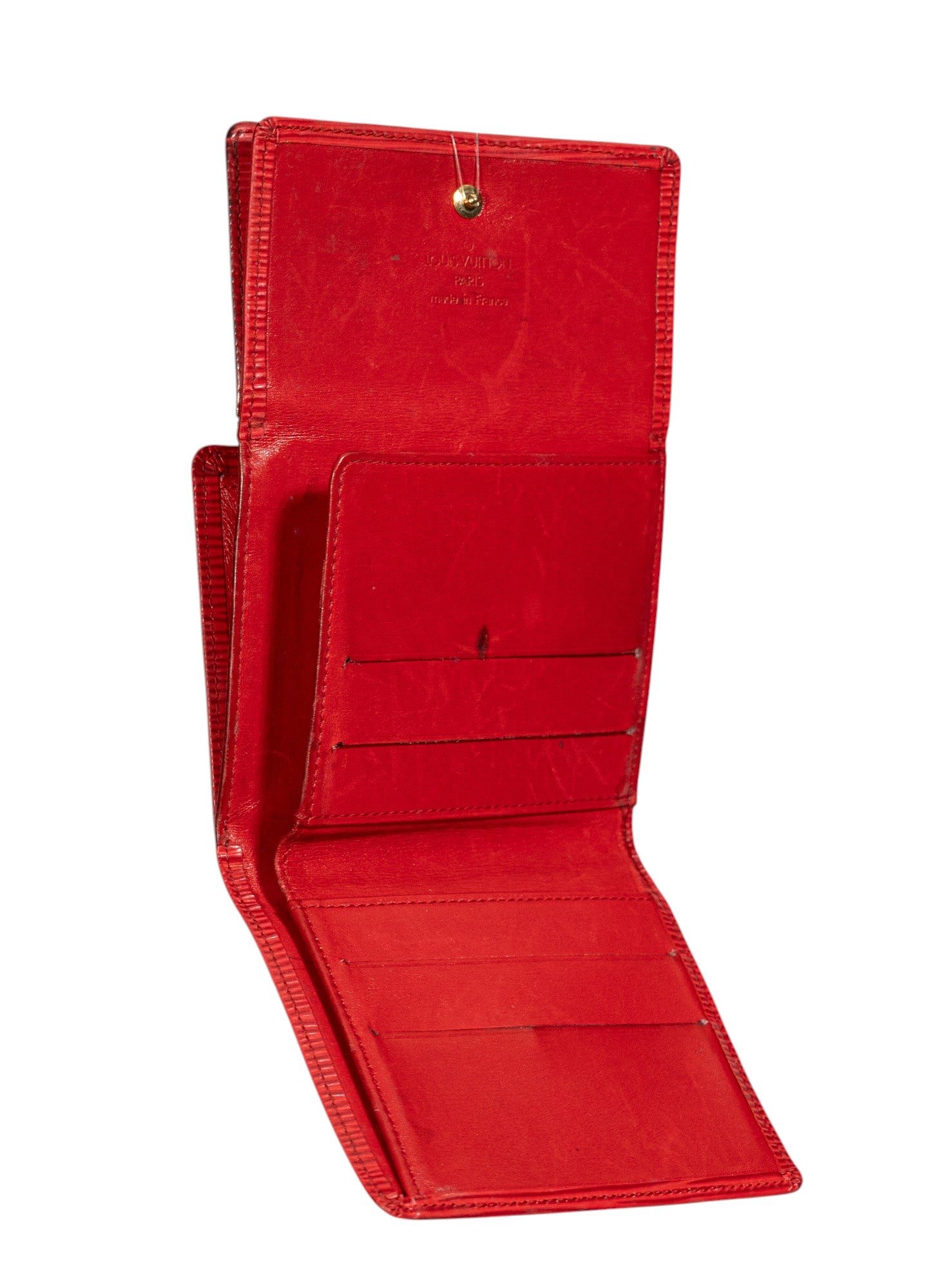 Louis Vuitton Snap Wallet in Red Epi Leather