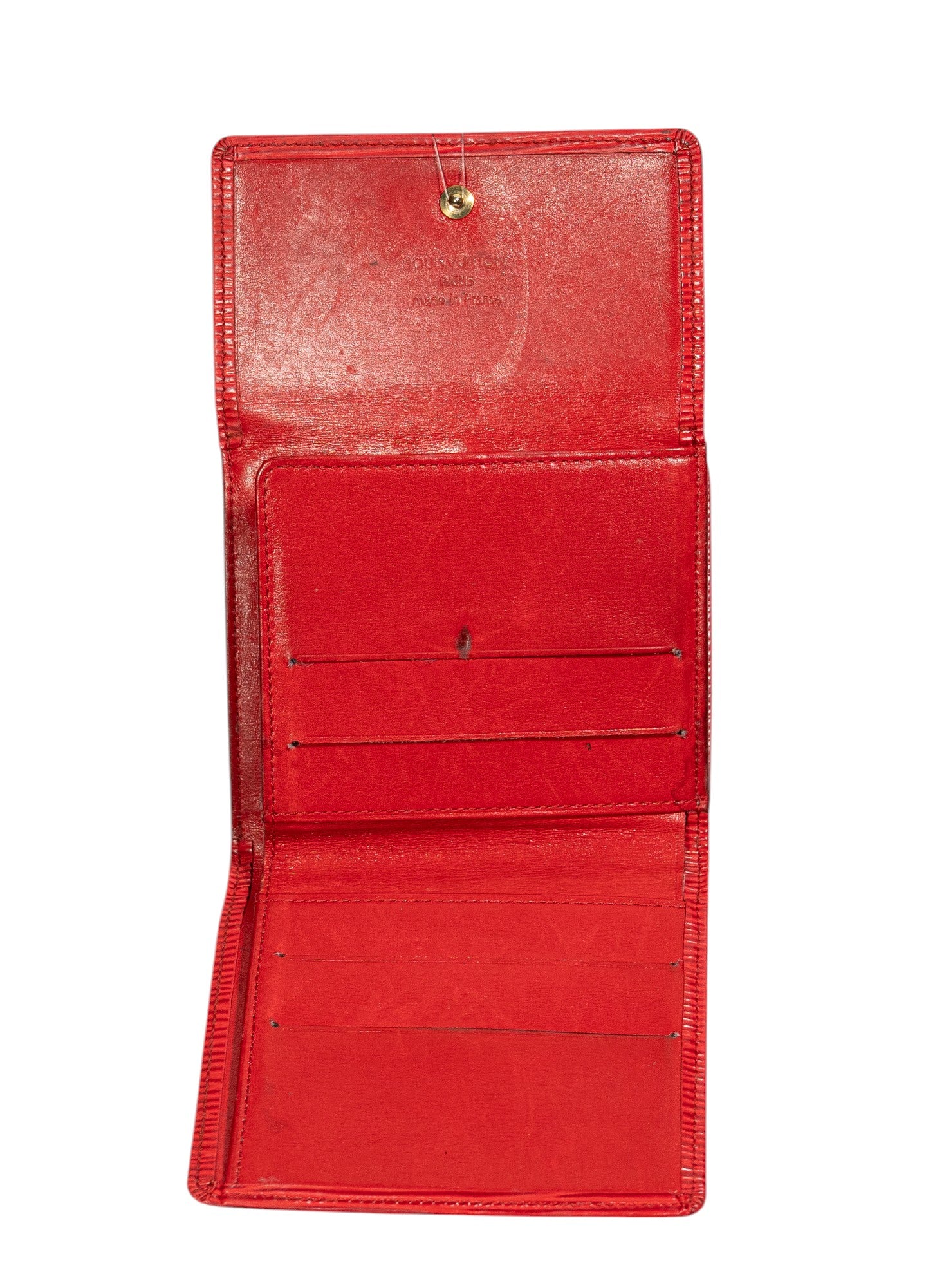 Louis Vuitton Snap Wallet in Red Epi Leather