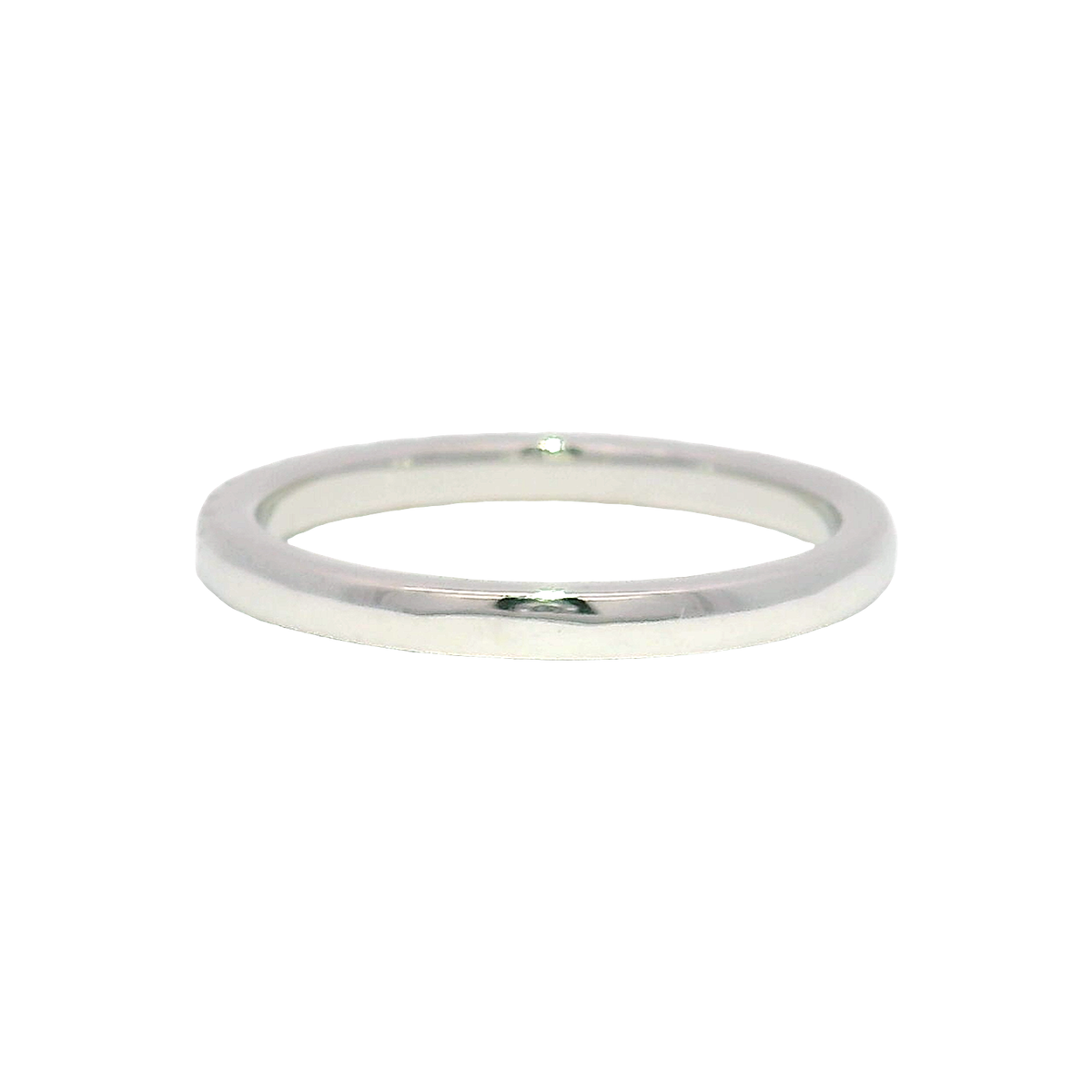 Lab Grown Diamond Band in 14K White Gold Size 8