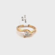 Trillion Cut Diamond Ring Sz 7