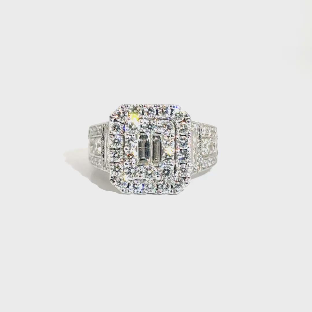 Neil Lane Natural Diamond Engagement Ring in 14K White Gold