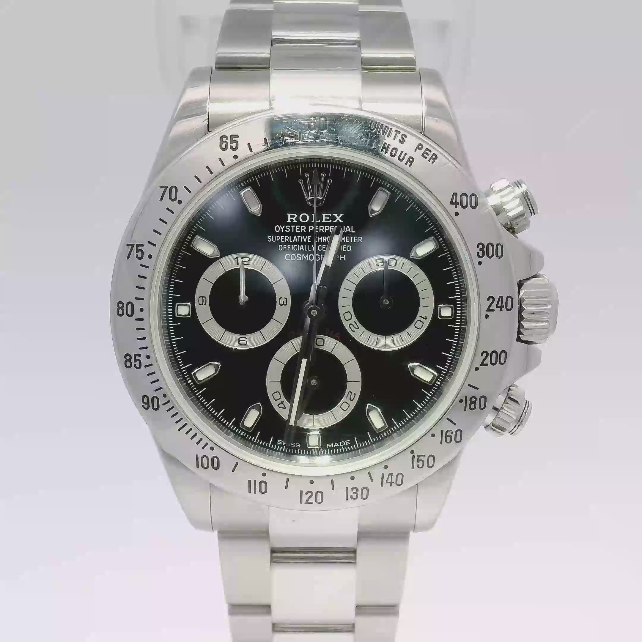 40mm Rolex Cosmograph Daytona Black Dial (2007)