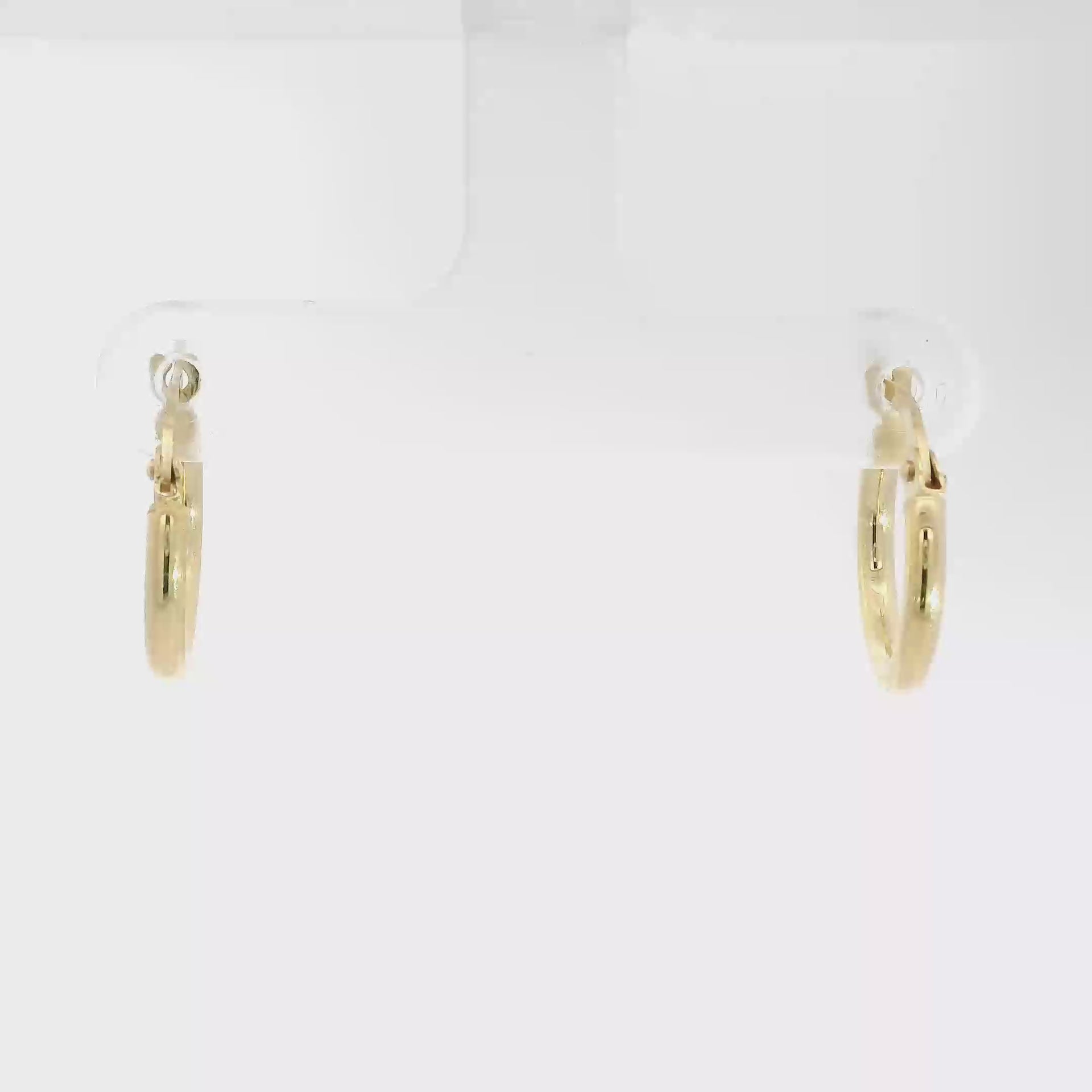14K Yellow Gold Hoop Earrings