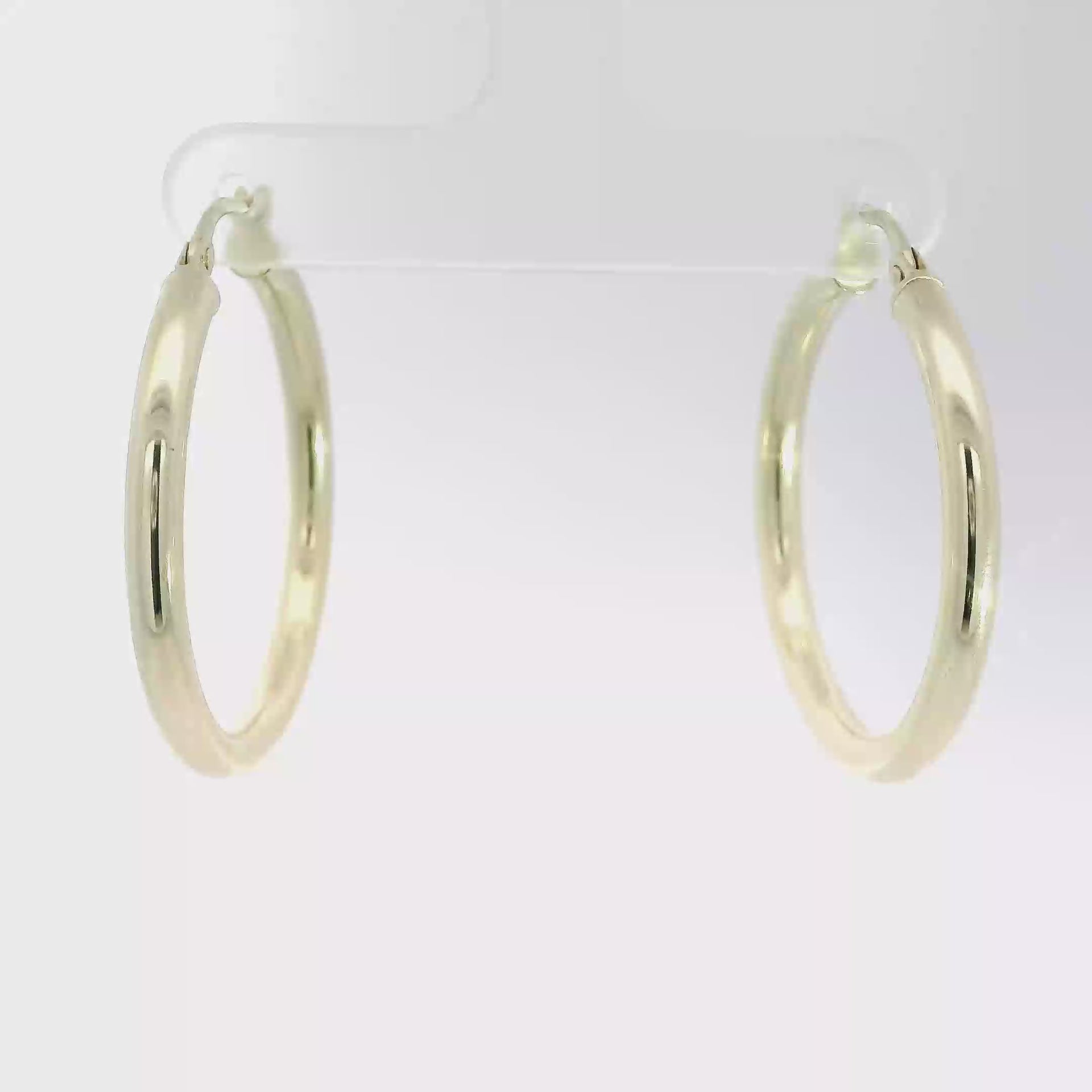14K Yellow Gold Hoop Earrings
