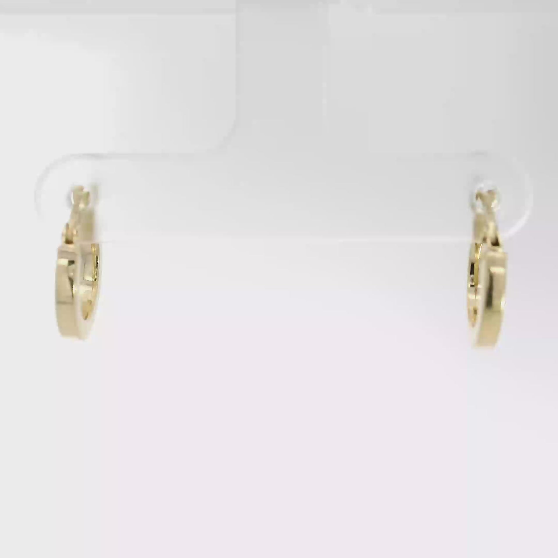 14K Yellow Gold Hoop Earrings