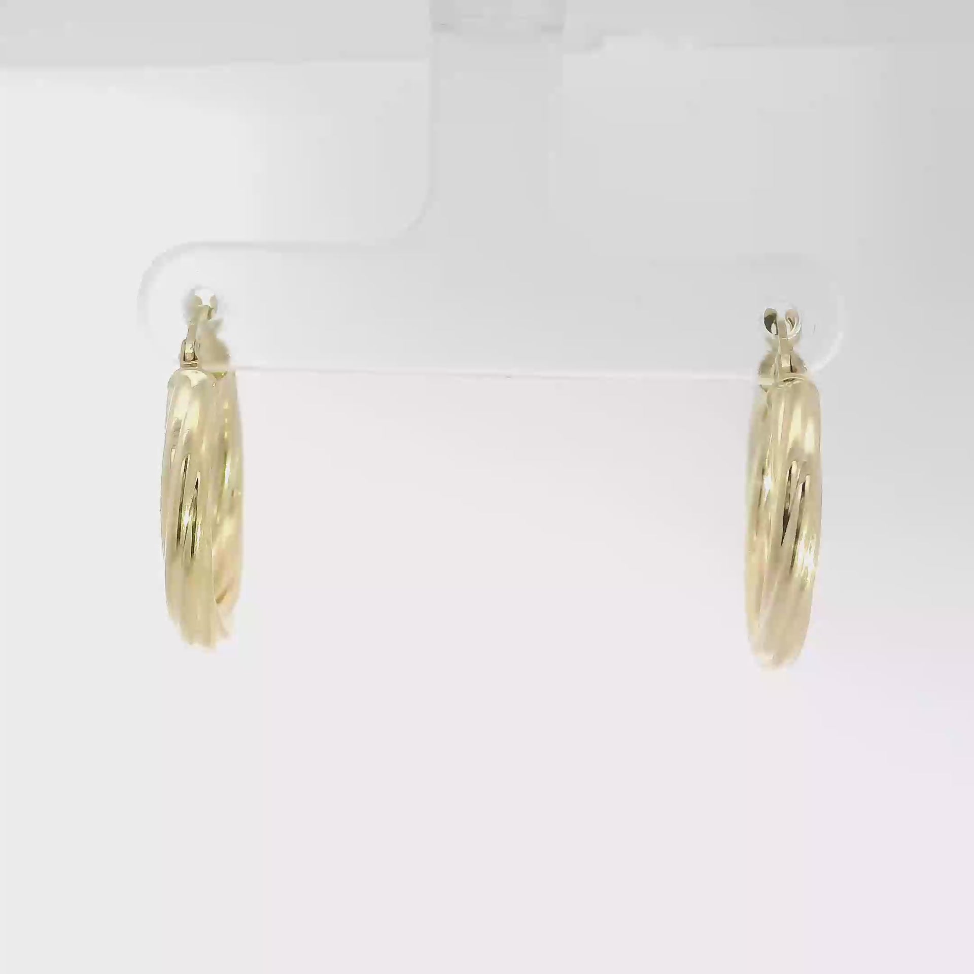 14K Yellow Gold Hoop Earrings