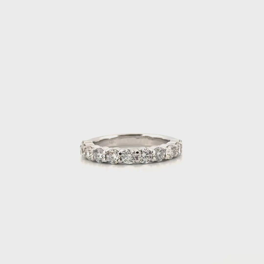 1.1cttw. Lab Grown Diamond Band in 14K White Gold