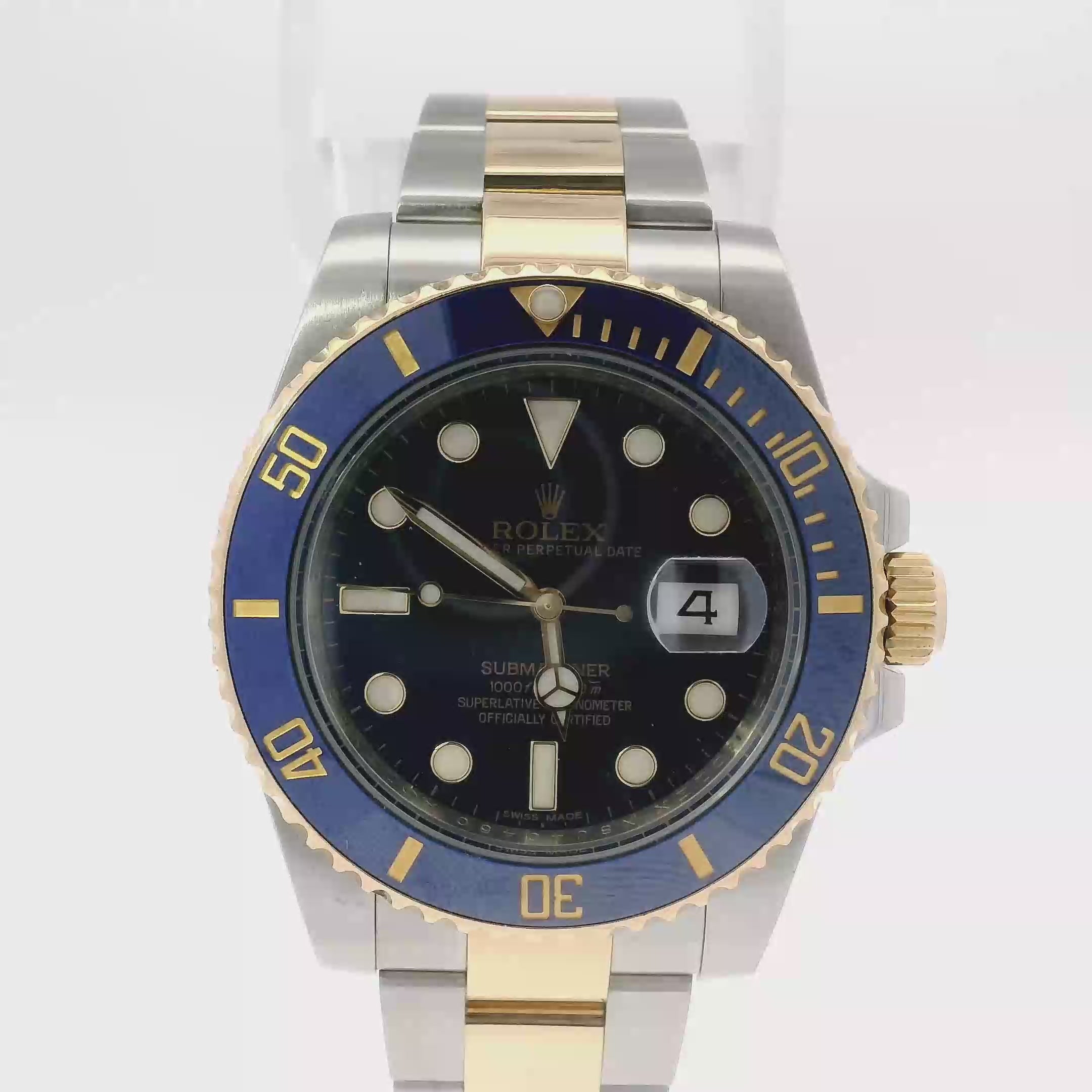 40mm Rolex Submariner Two Tone Bluesy