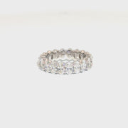 4cttw. Lab Grown Oval Custom Eternity Band in 18K White Gold