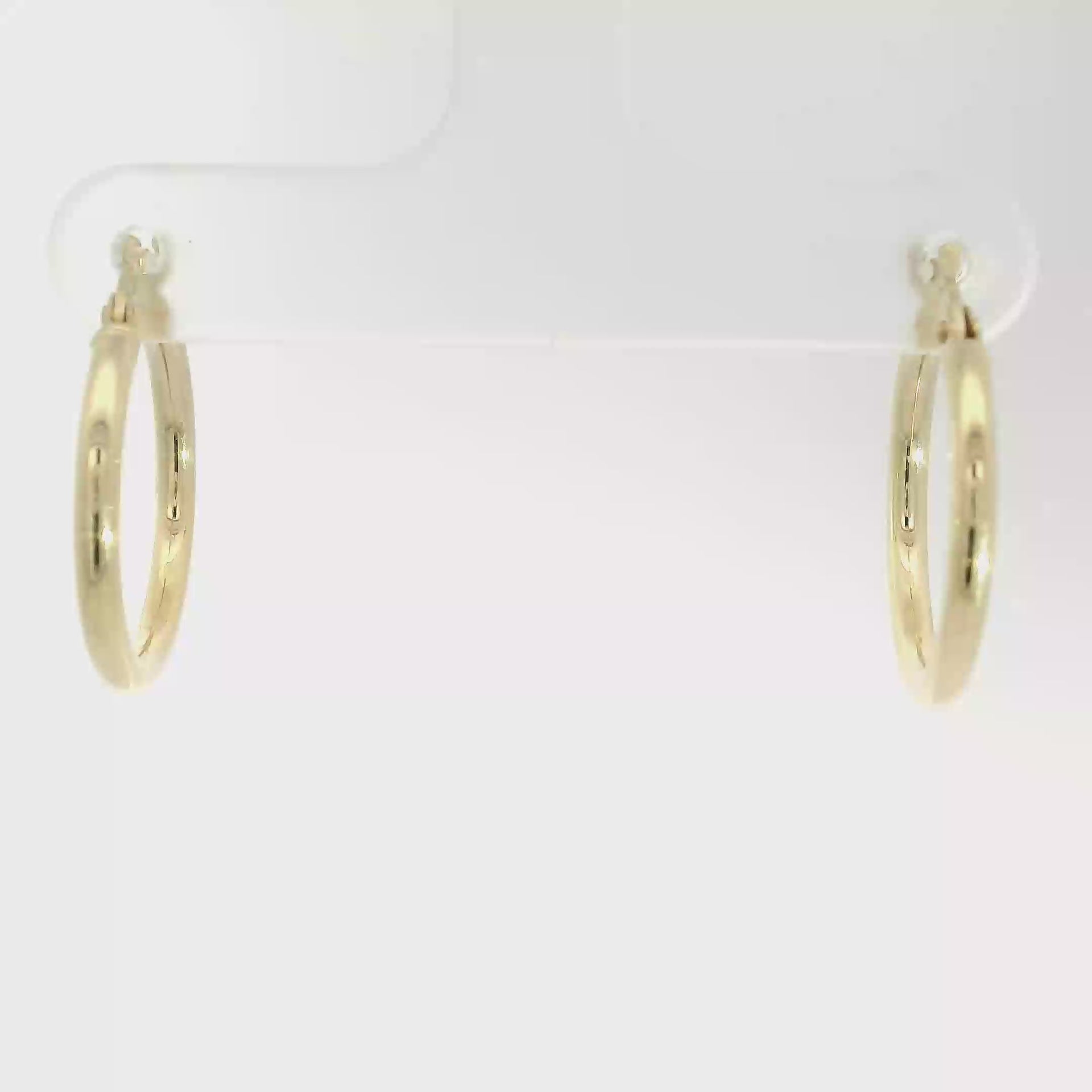 14K Yellow Gold Hoop Earrings