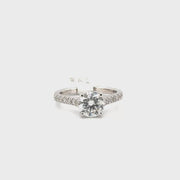 1.51ct. F VVS2 Lab Ground Round Diamond Engagement