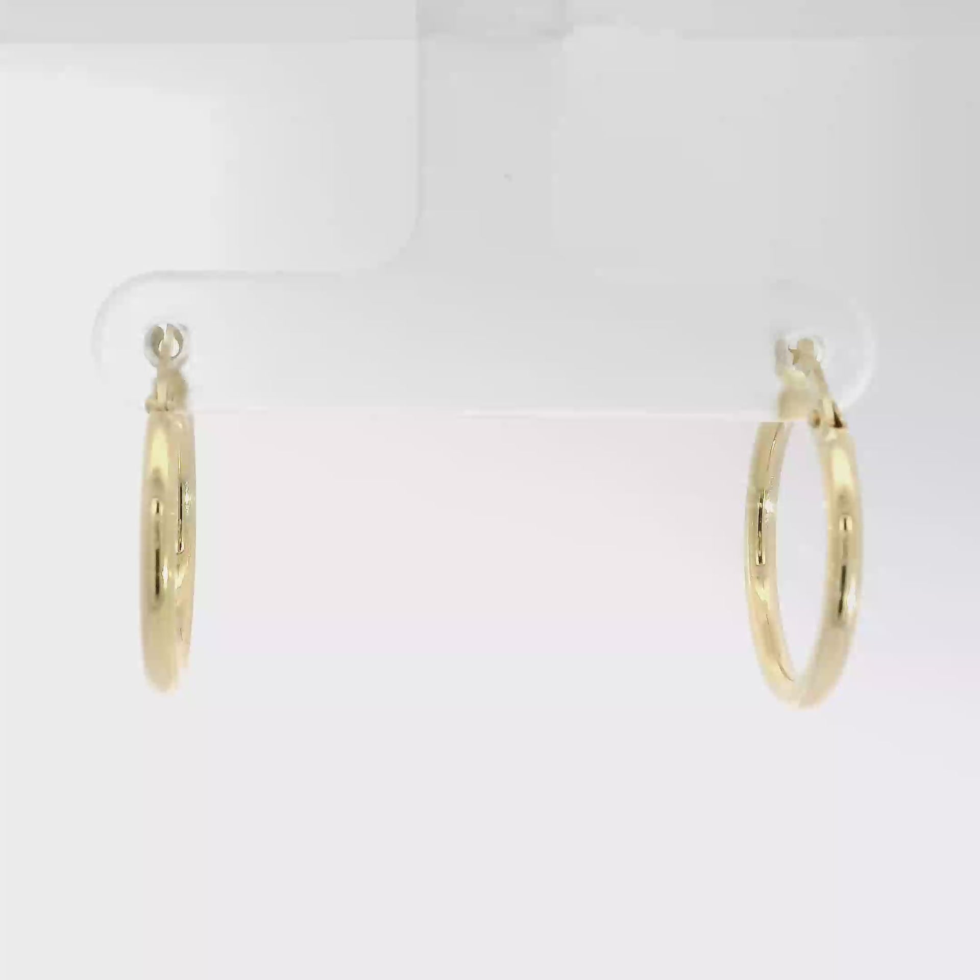 14K Yellow Gold Hoop Earrings