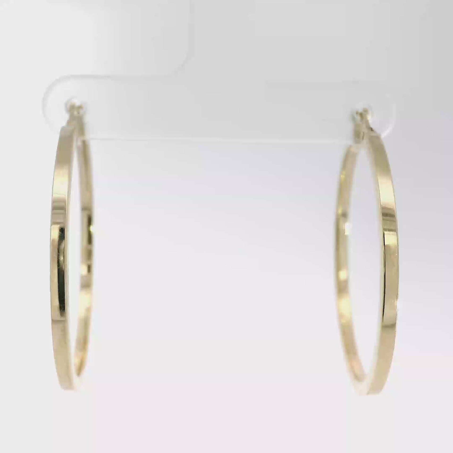 14K Yellow Gold Hoop Earrings