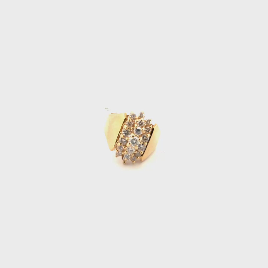 14k Yellow Gold Vintage Diamond Ring