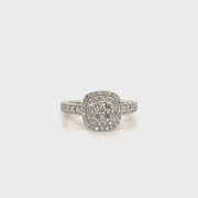 Disney Diamond Engagement Ring in 14K White Gold Sz 5.5