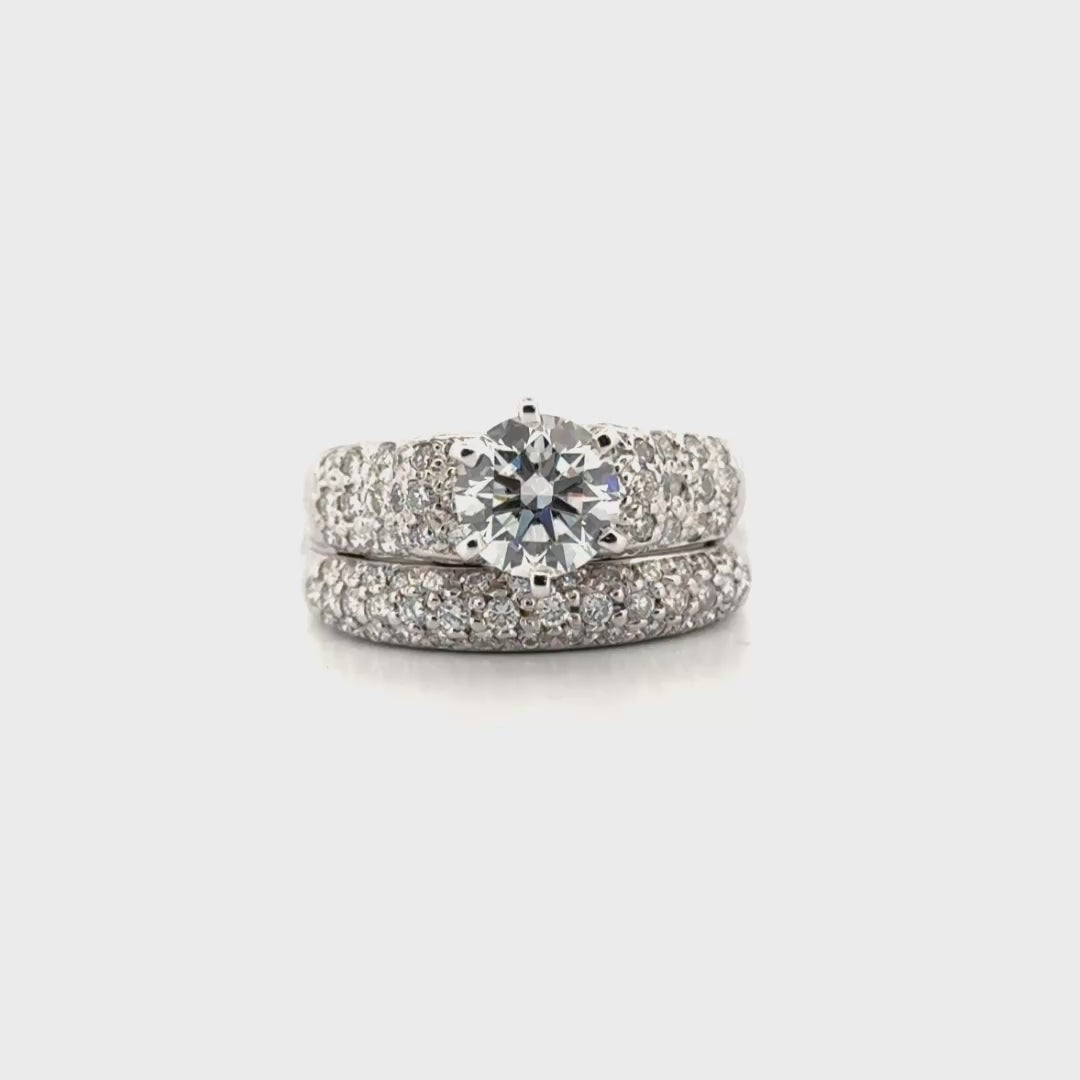 1.71ct. E VS1 Lab Grown Round Diamond in 14K White Gold Custom Mounting