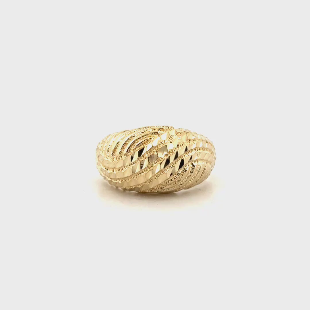 Dome Fashion Ring in 14K Yellow Gold