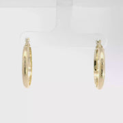 14K Yellow Gold Hoop Earrings
