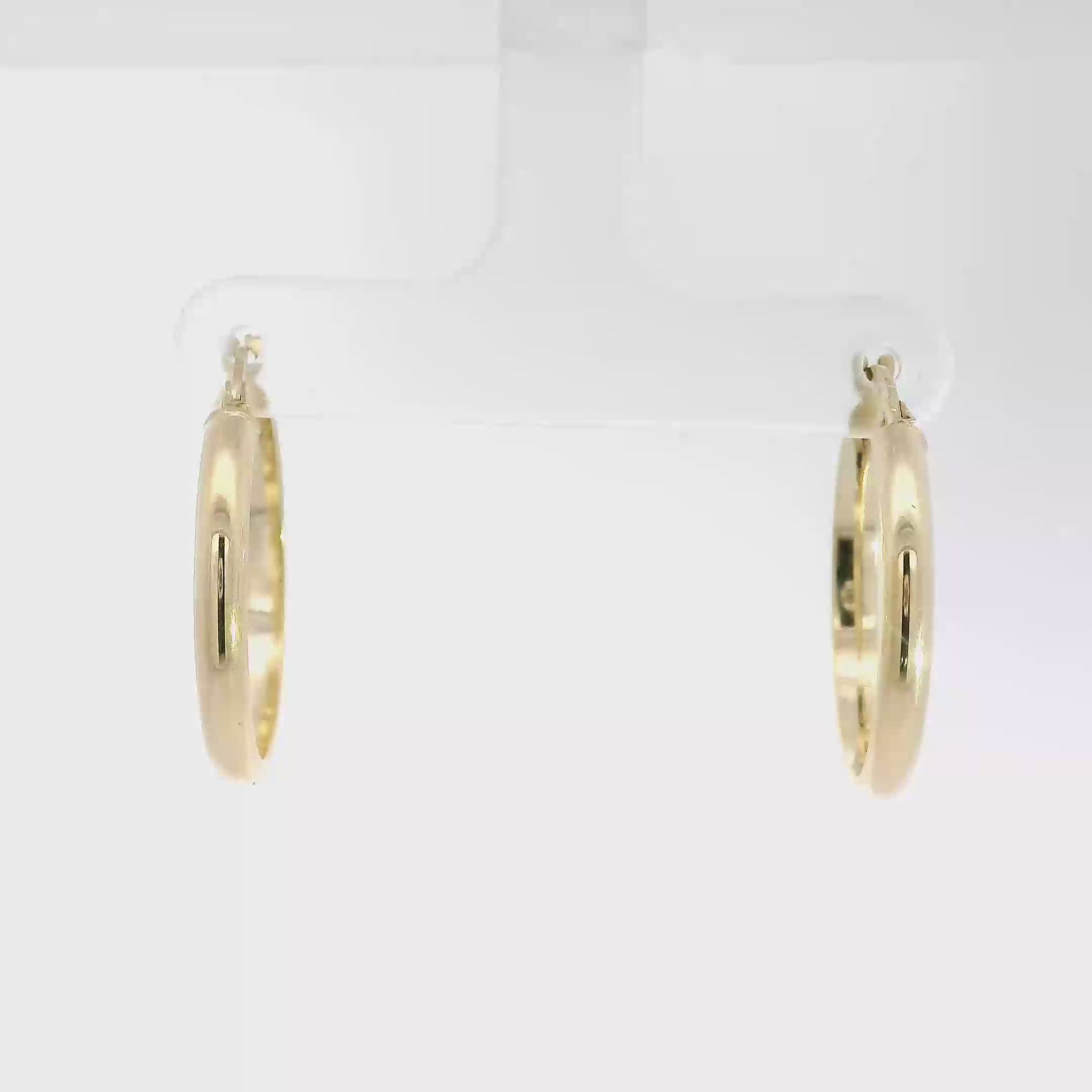 14K Yellow Gold Hoop Earrings