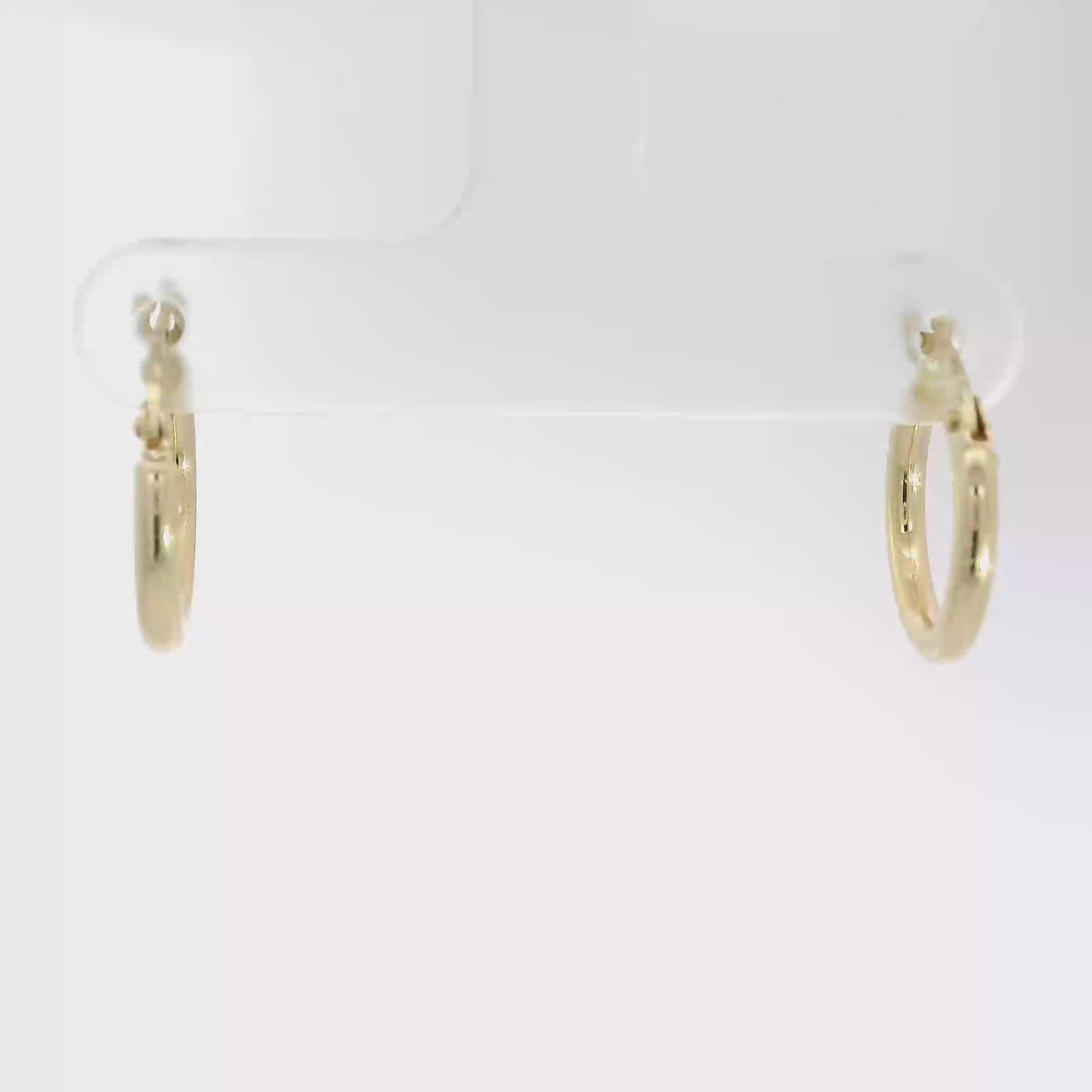 14K Yellow Gold Hoop Earrings