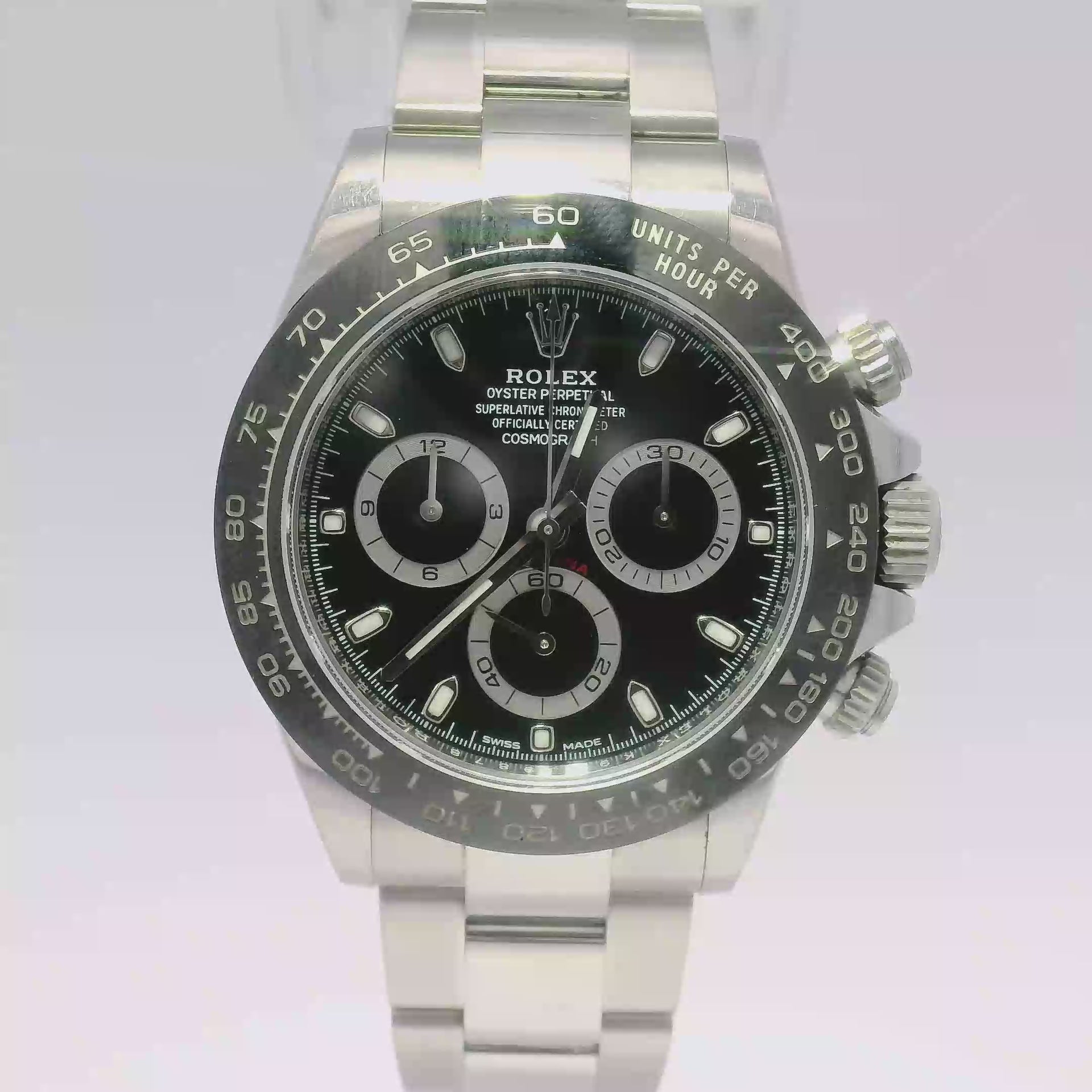 40mm Rolex Cosmograph Daytona Black Dial (2016)