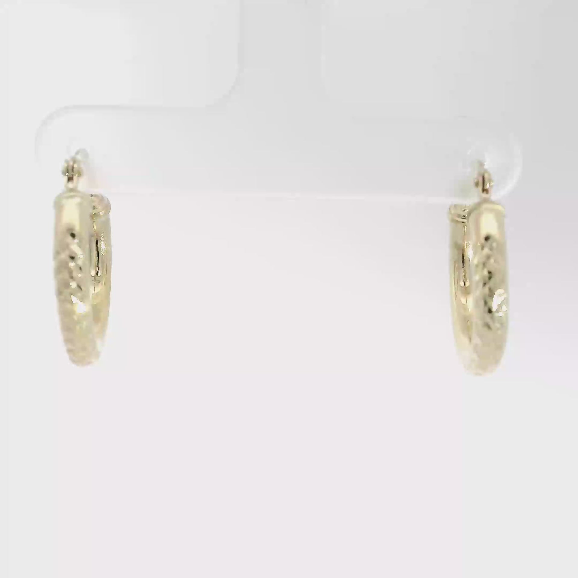 14K Yellow Gold Hoop Earrings