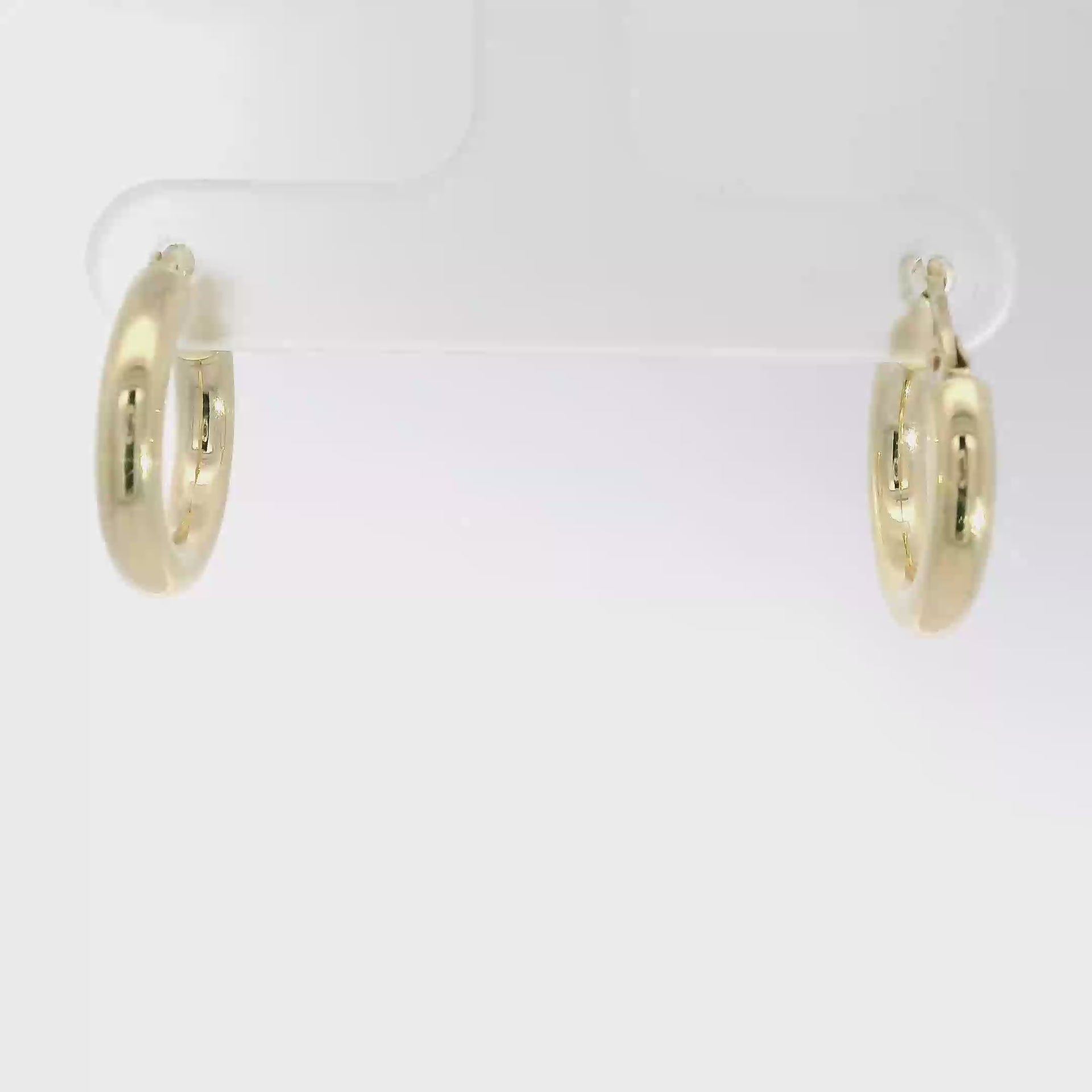 14K Yellow Gold Hoop Earrings
