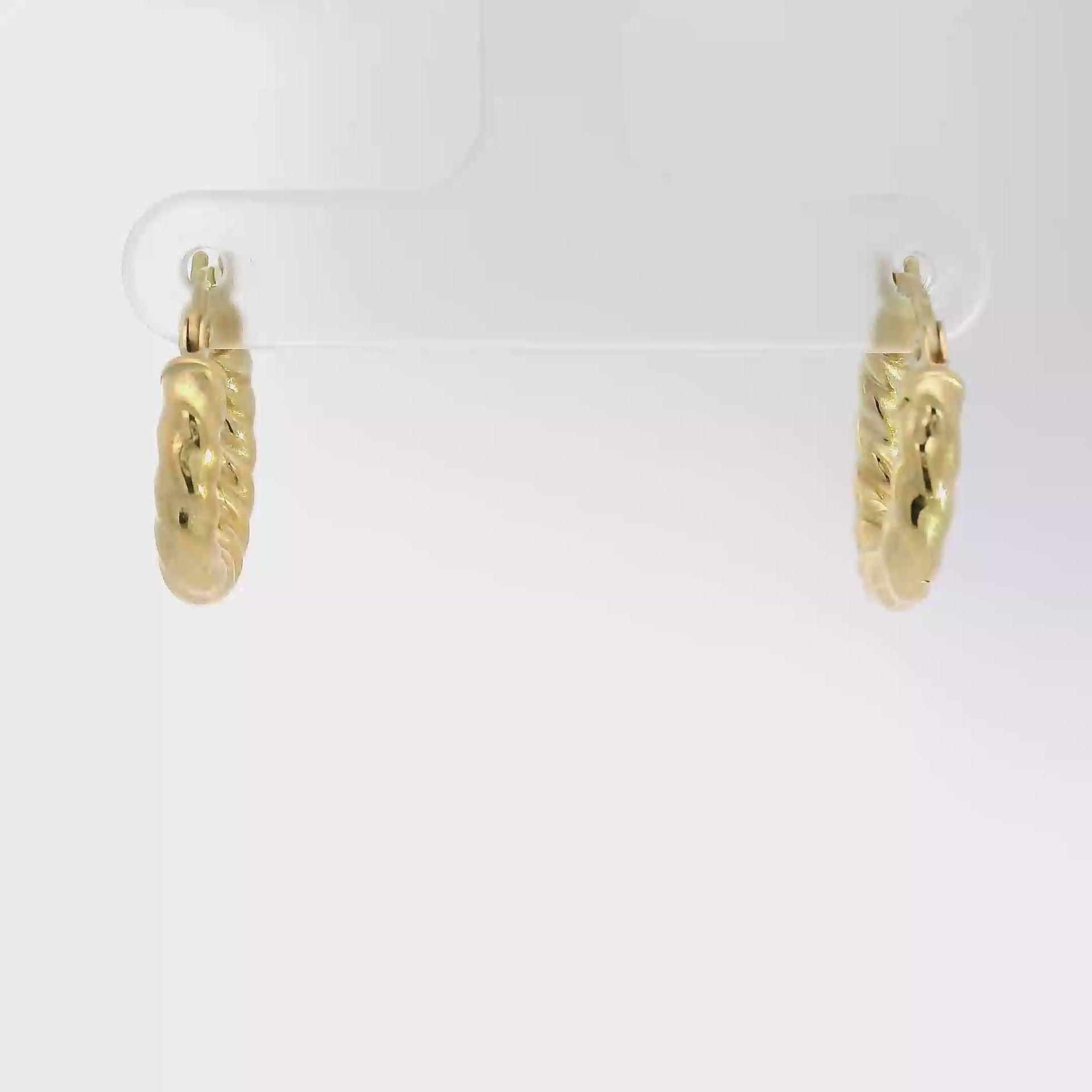 14K Yellow Gold Hoop Earrings