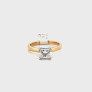 1ct. E VS2 Princess Cut Lab Grown Solitaire Engagement Ring Sz 7
