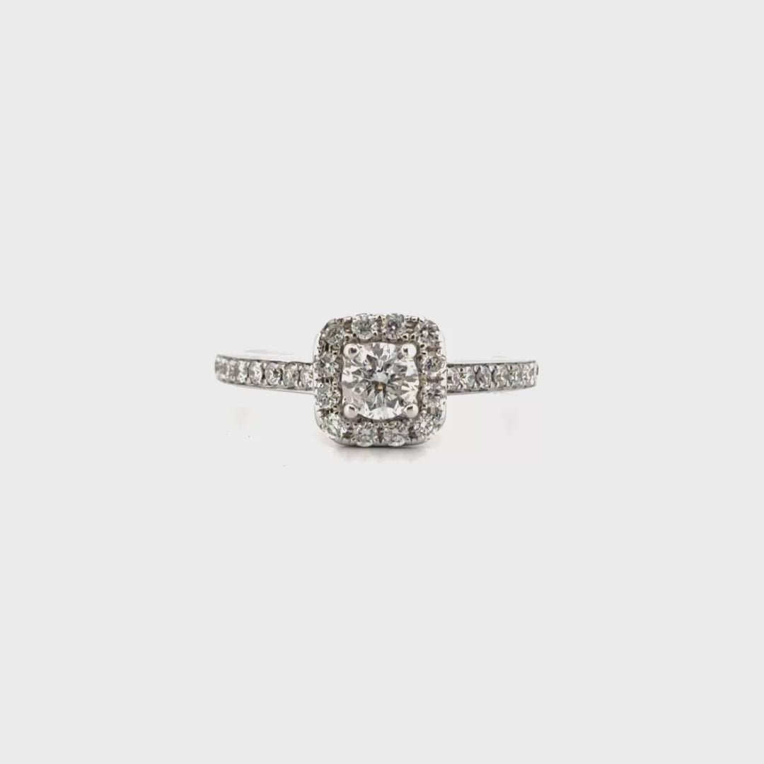 Diamond Ring Set in 14K White Gold