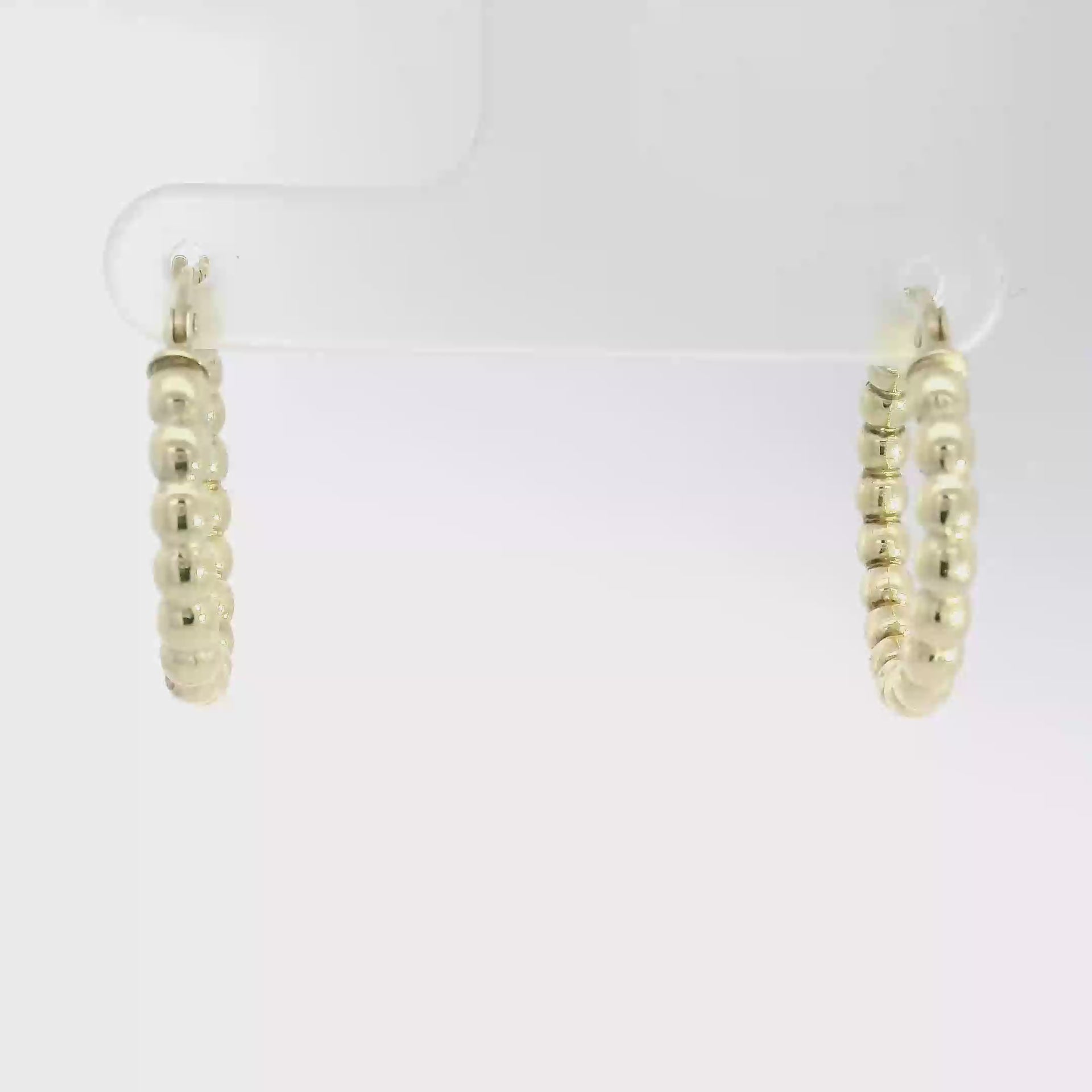 14K Yellow Gold Hoop Earrings