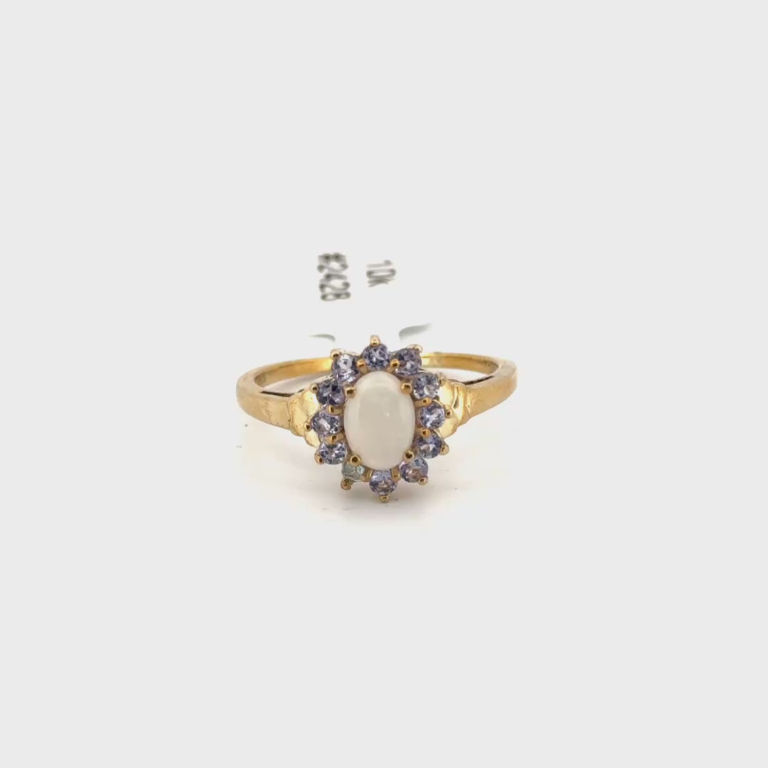 14K Yellow Gold Opal Ring