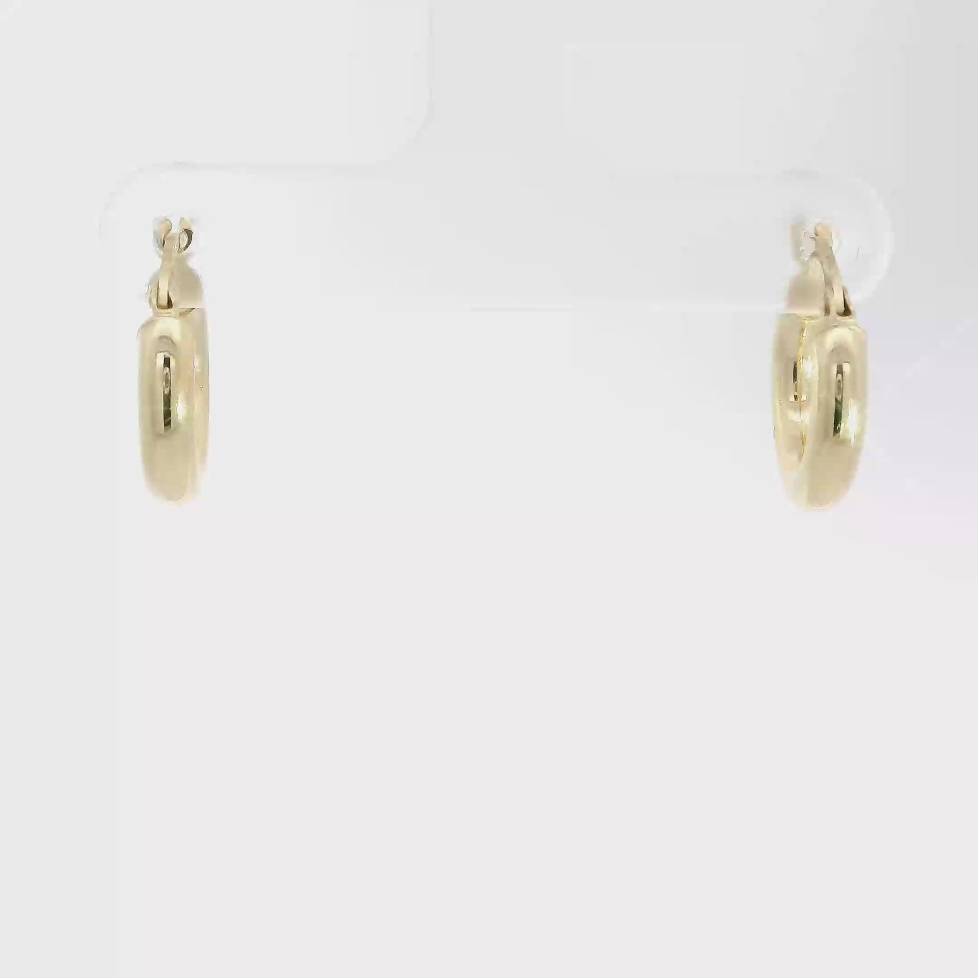 14K Yellow Gold Hoop Earrings