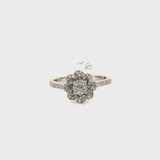 .51ct. G VS2 Crown Of Light Cut Diamond Set in 14K White Gold Sz 7