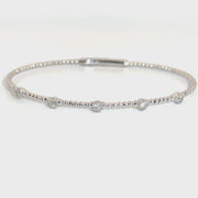.30cttw. Diamond Flexible Bangle in 14K Yellow Gold