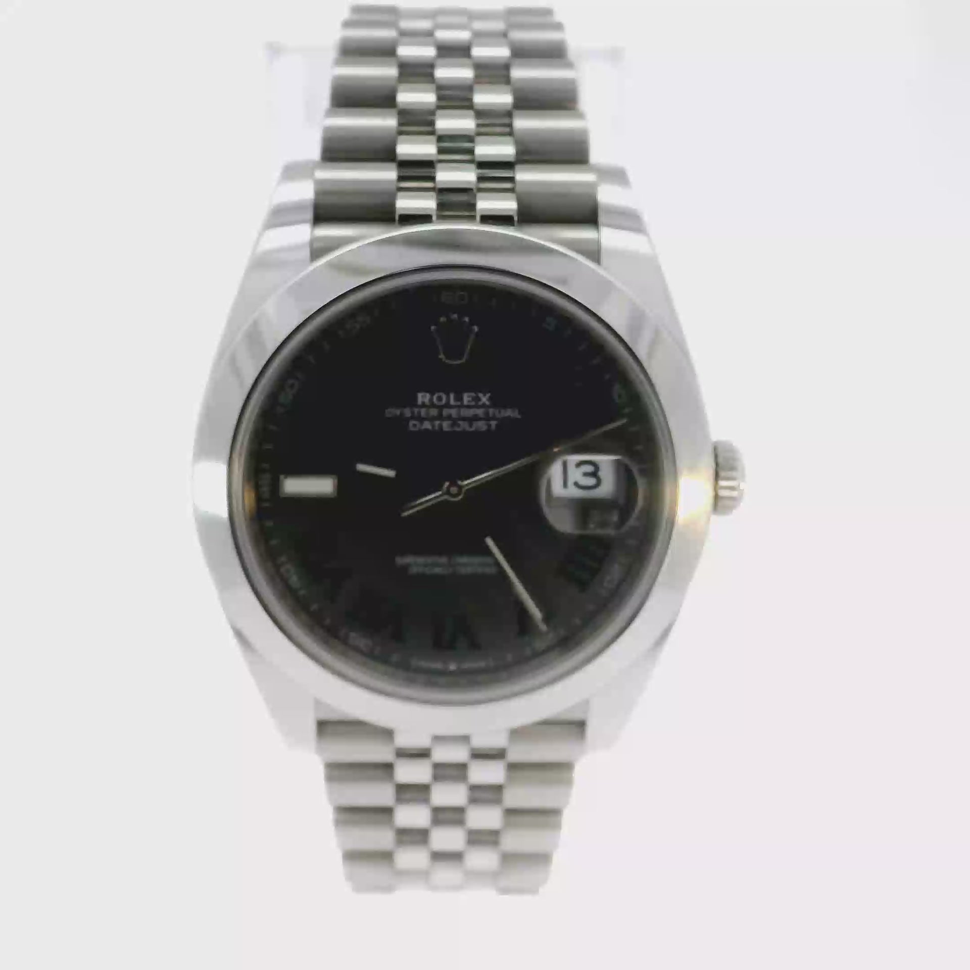 41mm Rolex Datejust Wimbledon Stainless Smooth Bezel on Jubilee (2024)