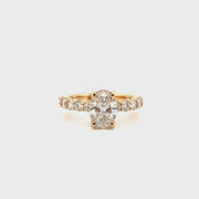 2.02ct. E VS1 Lab Grown Oval Diamond Engagement Sz 7