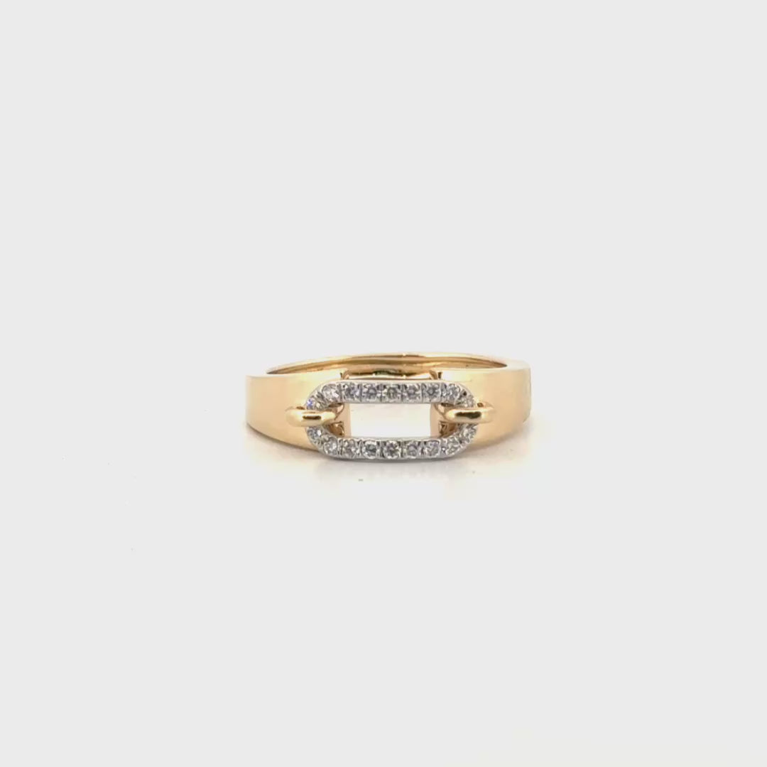 Natural Diamond Fashion Ring in 14K Yellow Gold