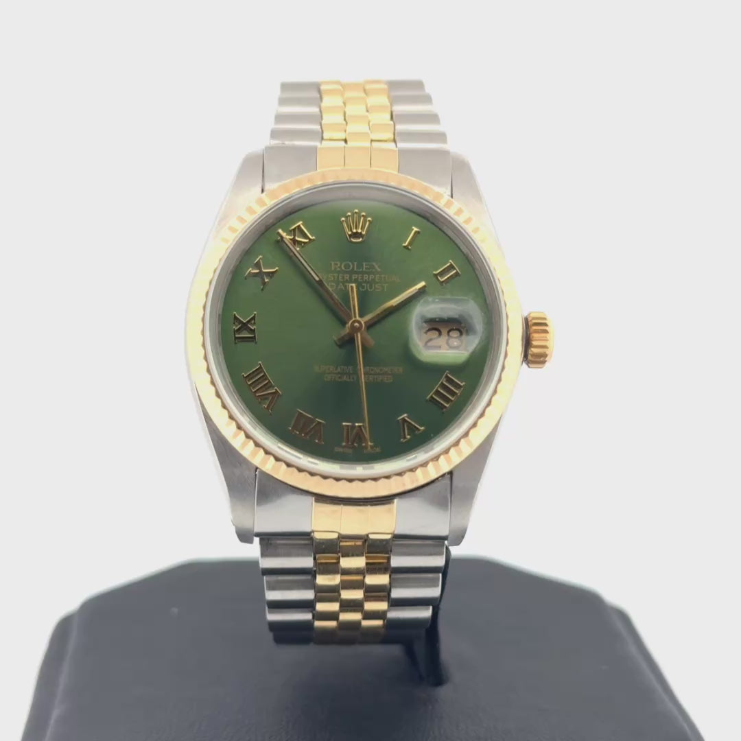 36mm Rolex Datejust 16013 Olive Dial (1983)