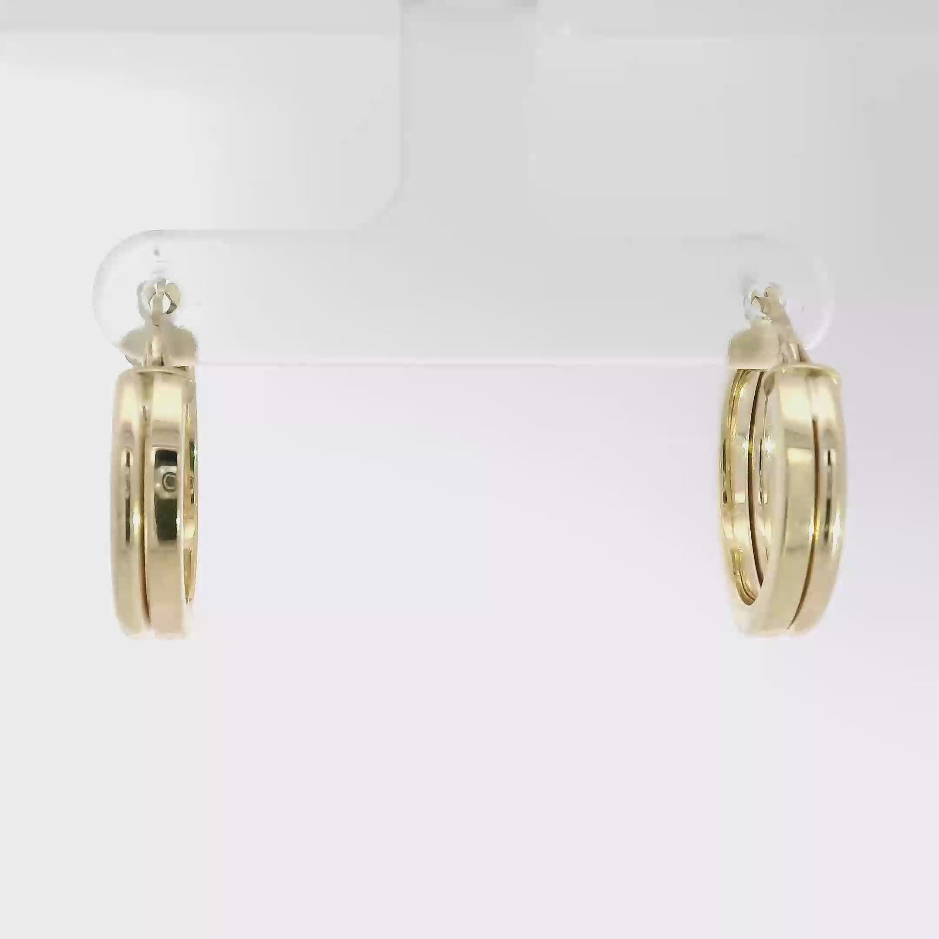 14K Yellow Gold Hoop Earrings