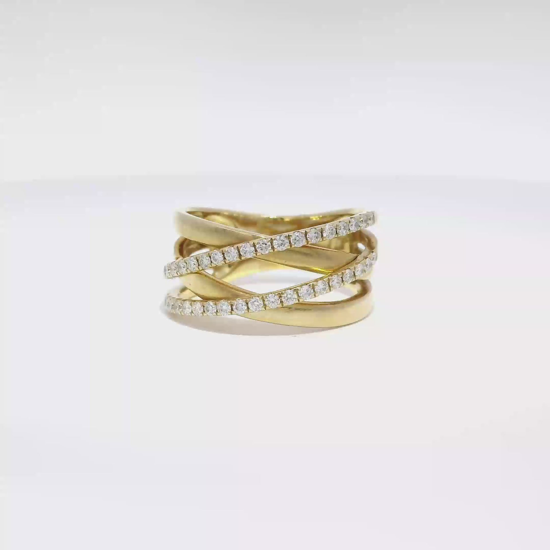 Natural Diamond Fashion Ring in 14K Yellow Gold