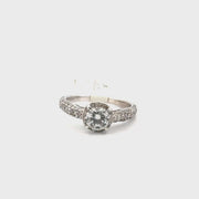 .72ct. Round Brilliant Solitaire Set in 14K White Gold Sz 6.5