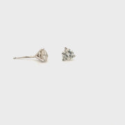 Approx. 1cttw. Diamond Ear Studs Set in 14K White Gold