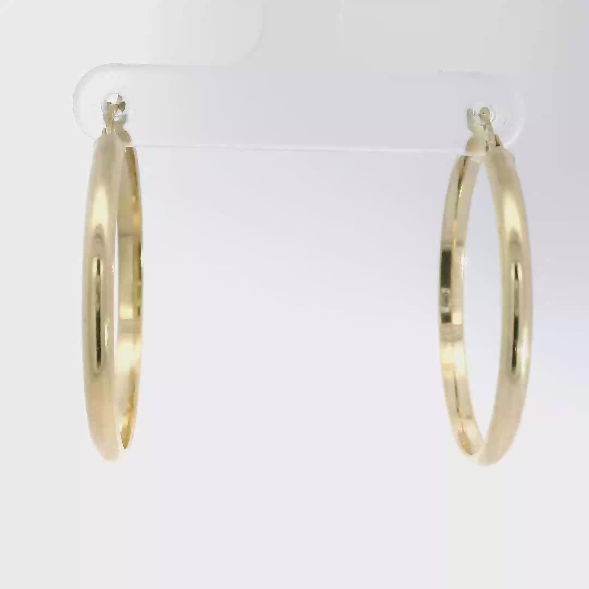 14K Yellow Gold Hoop Earrings
