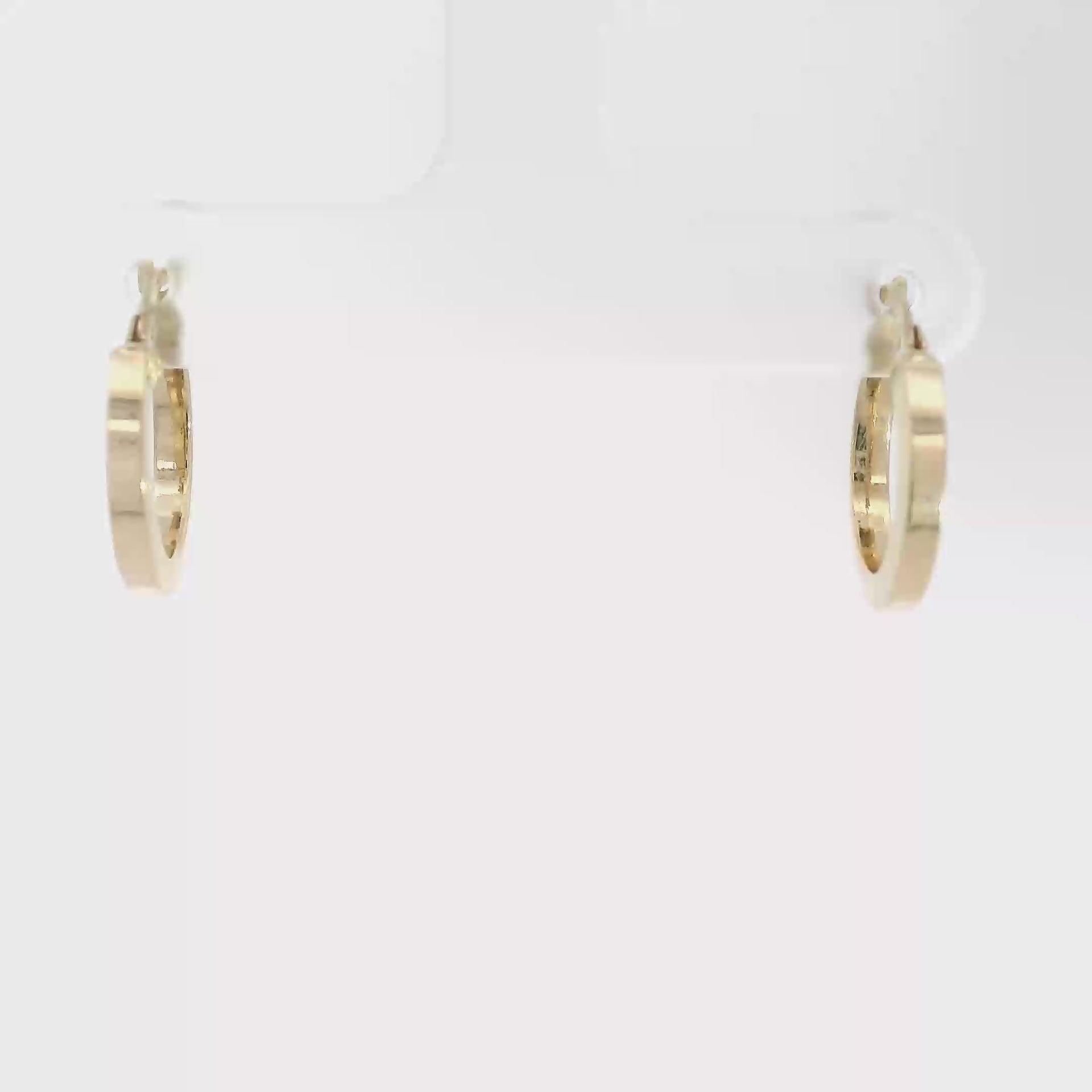 14K Yellow Gold Hoop Earrings