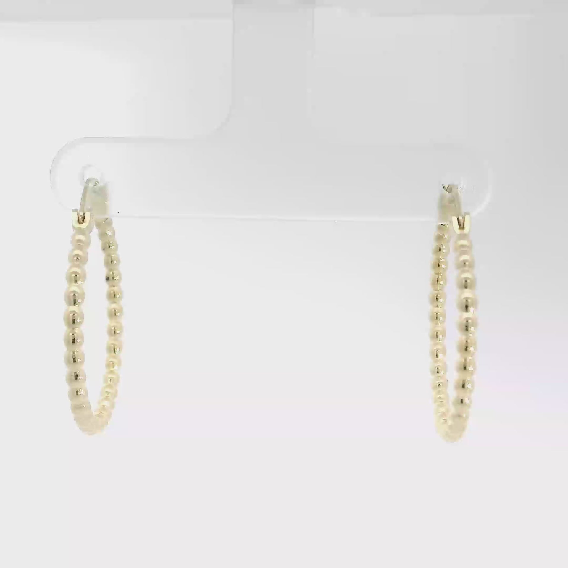 14K Yellow Gold Hoop Earrings