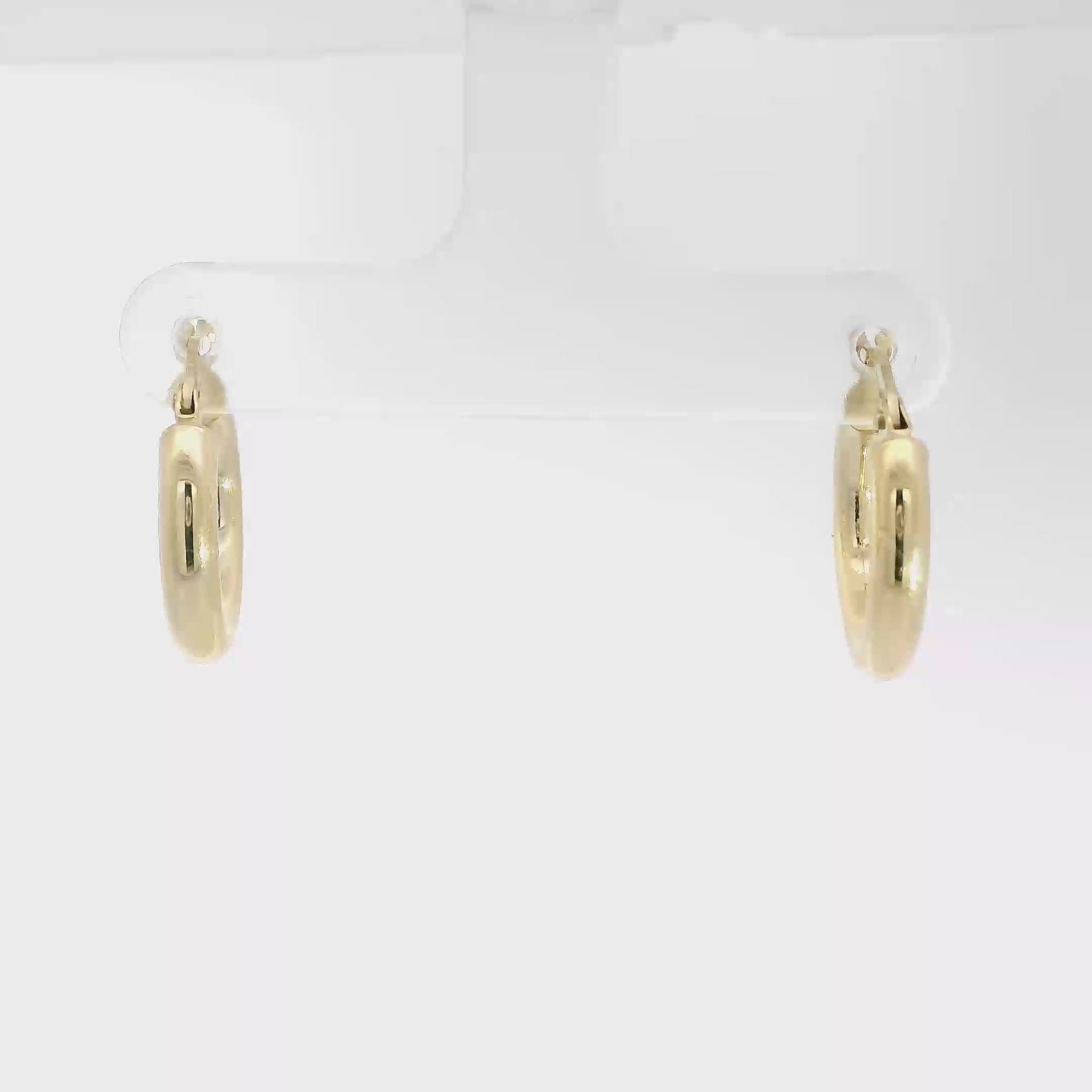 14K Yellow Gold Hoop Earrings