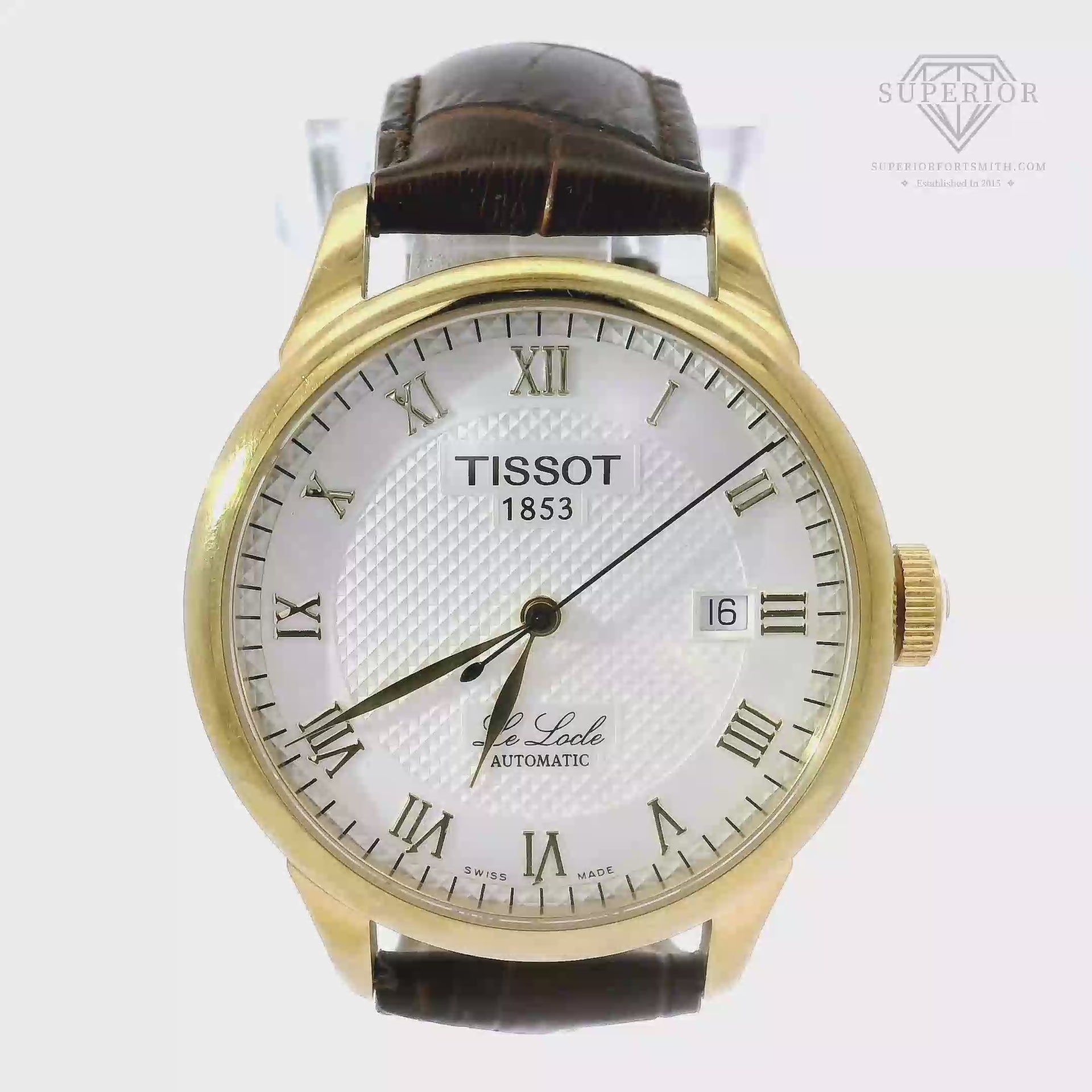 Tissot Le Locle Automatic 39mm on Brown Leather Strap